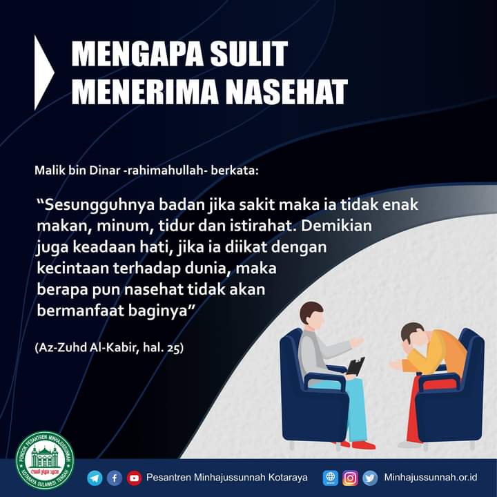 Mengapa Sulit Menerima NASEHAT